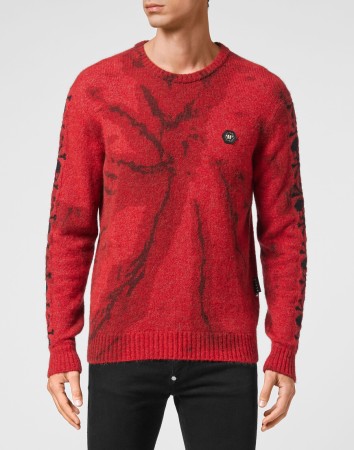 свитер  - мужская одежда оранжевая 