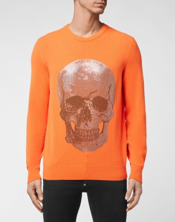 свитер  - мужская одежда оранжевая 