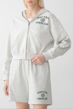 толстовка sporty rich модель varsity crest - женская одежда sporty & rich 