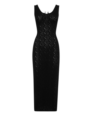 трикотажное платье  - одежда philipp plein 