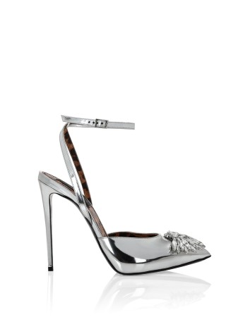 туфли  - женская обувь серебряная 