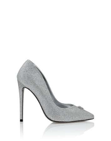 туфли  - женская обувь серебряная 