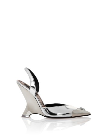 туфли  - женская обувь серебряная 