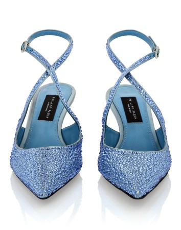 туфли  - женская обувь голубая 