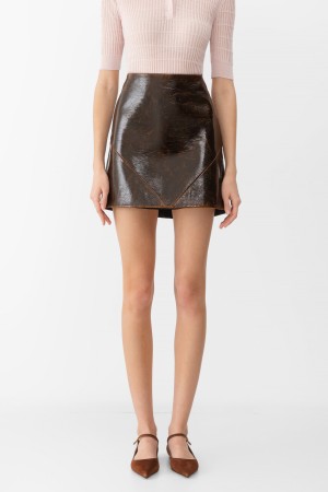 юбка maxmara - женские юбки лакированные 