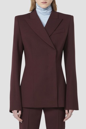 жакет  - женская одежда бордовая 