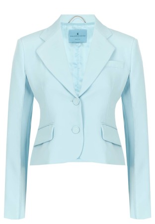 жакет  - женские жакеты голубые 