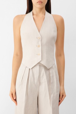 жилет maxmara - женская верхняя одежда с открытой спиной 