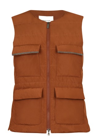 жилет  - женская верхняя одежда коричневая 