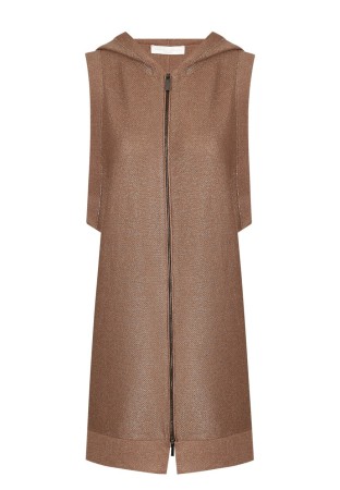 жилет  - женская верхняя одежда коричневая 