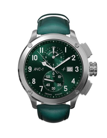ачс-1 3520.d 44 мм кварц хронограф зеленые матовые - аксессуары противоударные 