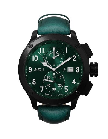 ачс-1 3520.d 44 мм кварц хронограф зеленые матовые - аксессуары противоударные 