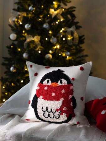 декоративная подушка новогодняя джело (45х45 (1 шт)) - товары для дома саржевые 