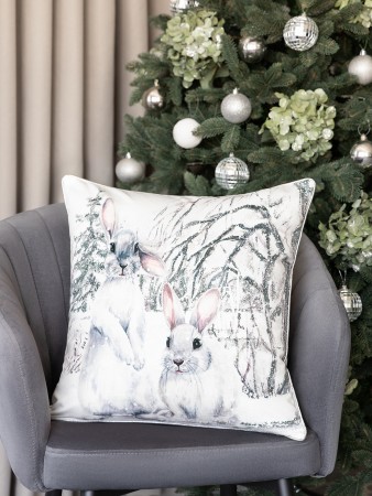 декоративная подушка новогодняя лалепре (45х45 (1 шт)) - товары для дома на застежке 