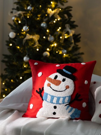 декоративная подушка новогодняя неве (45х45 (1 шт)) - товары для дома саржевые 