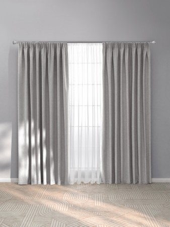 комплект штор клеон (220х270 см - 2 шт) - товары для дома из рогожки 