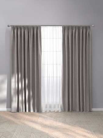 комплект штор клеон (220х270 см - 2 шт) - товары для дома из рогожки 