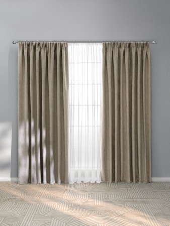 комплект штор клеон (220х270 см - 2 шт) - товары для дома из рогожки 