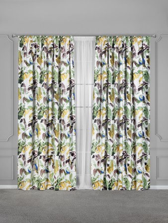 комплект штор мадагаскар (220х270 см - 2 шт) - товары для дома сатеновые 