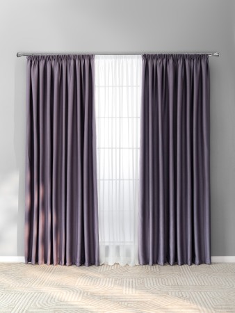 комплект штор ортон (240х270 см - 2 шт) - товары для дома саржевые 