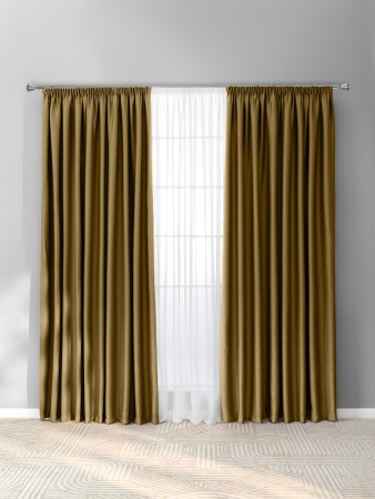 комплект штор ортон (240х270 см - 2 шт) - товары для дома саржевые 