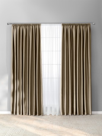 комплект штор ортон (240х270 см - 2 шт) - товары для дома саржевые 
