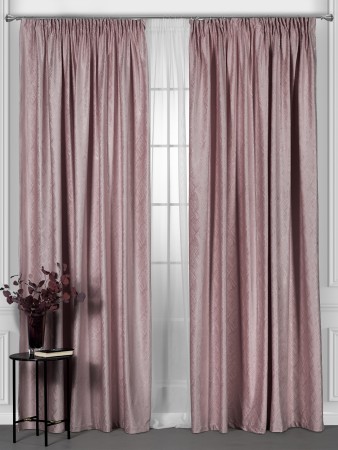 комплект штор венуа (200х270 см - 2 шт) - товары для дома розовые 