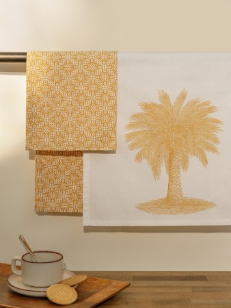 кухонное полотенце эви (40х65 см - 2 шт) - товары для дома желтые 