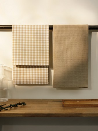 кухонное полотенце маркен (40х65 см - 2 шт) - товары для дома бежевые 