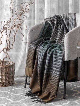 плед азерра (140х200 см) - товары для дома бирюзовые 