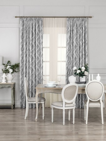 портьера вальбон (200х270 см - 1 шт) - товары для дома со складками 