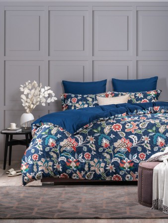 постельное белье эйли (евро) - товары для дома синие 