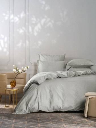 постельное белье люкс (семейное) - товары для дома страйп-сатиновые 