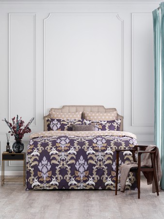 постельное белье ширан (евро) - товары для дома фиолетовые 