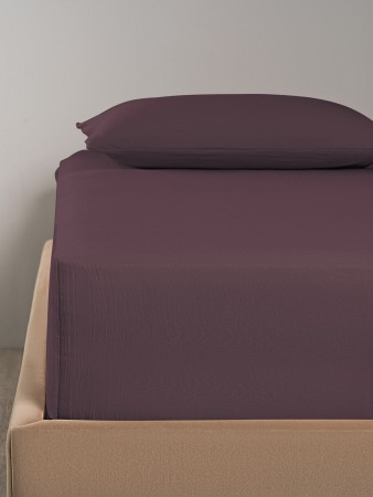 простыня на резинке юко (140х200х25) - товары для дома сиреневые 