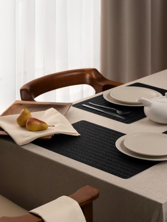 салфетки сервировочные лува (30х45 см - 4 шт) - товары для дома черные 