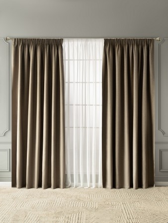 штора бартон (200х270 см - 1 шт) - товары для дома длинные 