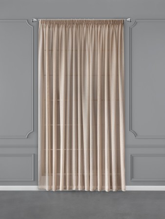 тюль эмилия (500х270 см - 1 шт) - товары для дома бежевые 