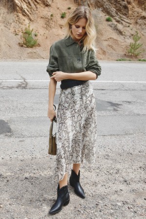 асимметричная юбка - женская одежда мультиколор 