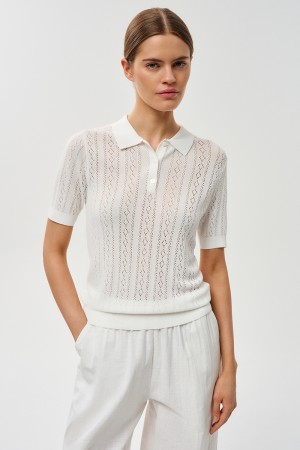 ажурный джемпер - женская одежда снежная королева 