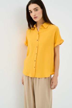 блузка из вискозы и льна - женские блузки