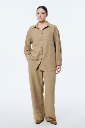 блузка из вискозы и льна - женские блузки свободные 