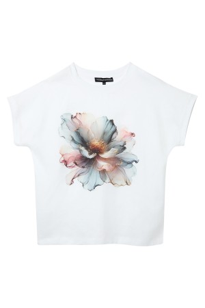 блузка изо льна с принтом фотография