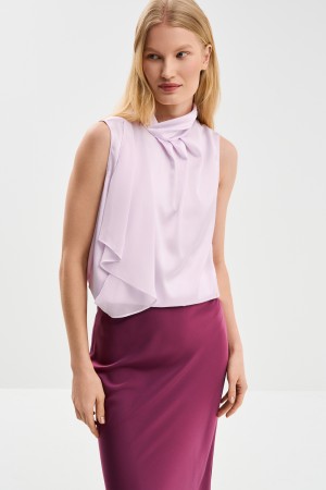 блузка с драпировкой фотография