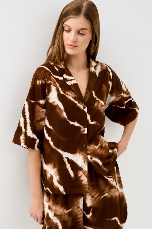 блузка с принтом фотография