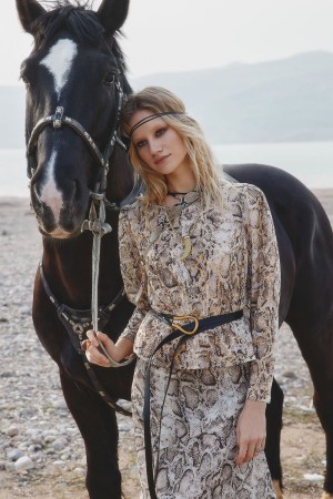 блузка с принтом - женские блузки свободные 