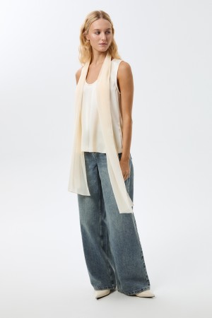 блузка с шарфом - женские блузки летние 