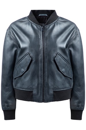 бомбер из натуральной кожи - женские бомберы из натуральной кожи 