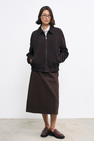 бомбер из натуральной замши - женские куртки и пуховики свободные 