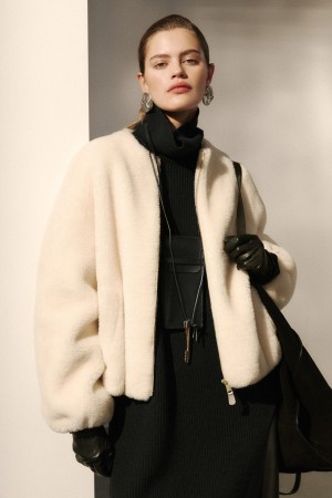 бомбер из шерсти - женские бомберы снежная королева 